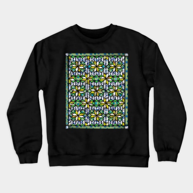 Spring Quilt Crewneck Sweatshirt by Zodiart